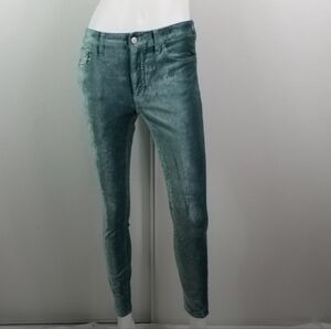 Anthropologie Pilcro Velvet Pants Size 26 High Rise Skinny Velvet
